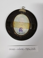 0000-0602-TEK b.jpg; 0000-0602-TEK/OB; Miniatuurportret van een onbekende dame; waterverf